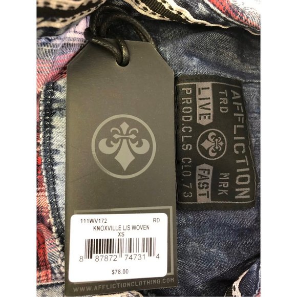 Affliction Womens L/S Button Down Shirt KNOXVILLE - Picture 10 of 11